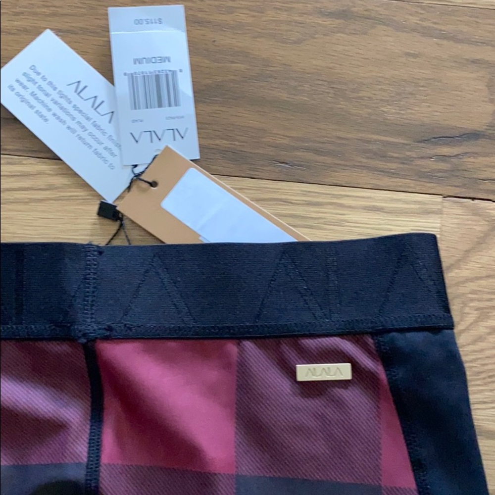 NEW with tags ALALA Plaid leggings - size M